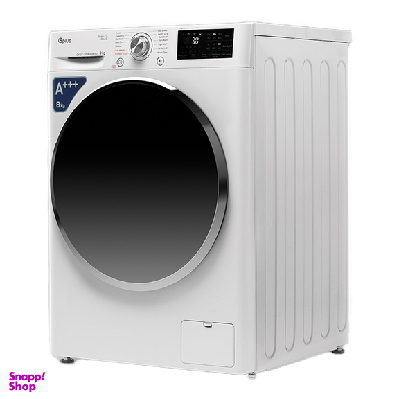 ماشین لباسشویی اتوماتیک جی پلاس مدل GWM-M880W ظرفیت 8 کیلوگرم