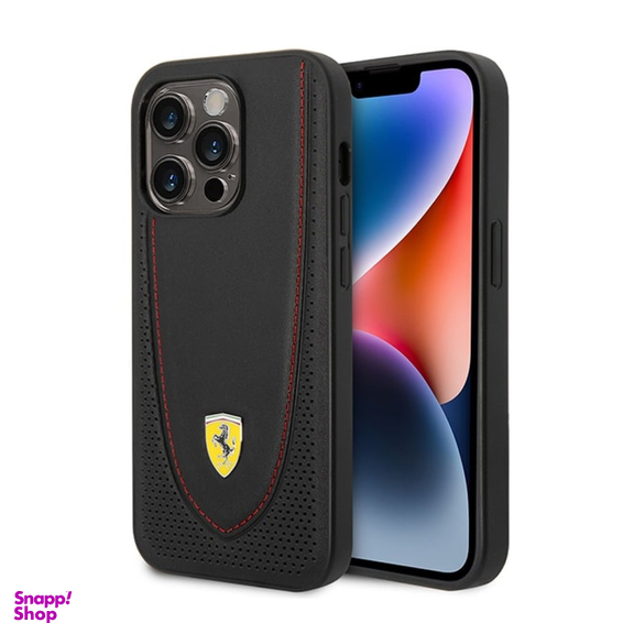 قاب موبایل چرمی سی جی کد 183438 طرح فراری مناسب iPhone 14 Pro