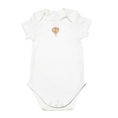 بادی آستین کوتاه نوزادی سی اند ای کد 5905 رنگ سفید