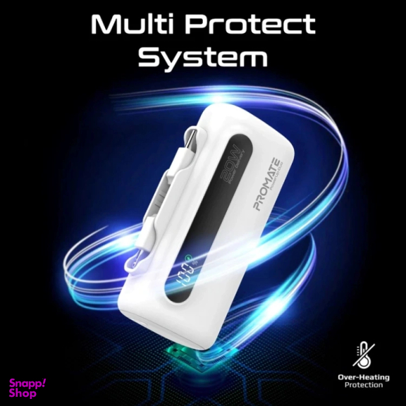 پاوربانک پرومیت مدل POWERUP-DUO ظرفیت 5000 میلی‌ آمپر ساعت