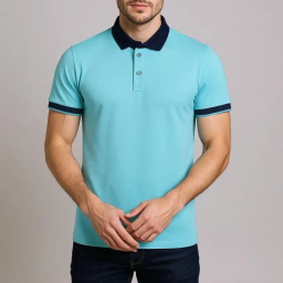 پولوشرت آستین کوتاه مردانه مدل GD-s-20028331 رنگ آبی
