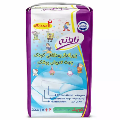 زیر انداز کودک تافته بسته 12 عددی