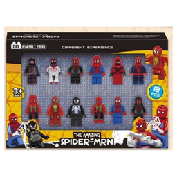 ست مینی فیگور مدل اسپایدرمن مجموعه 12 عددی