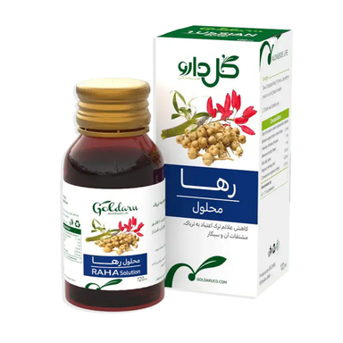 محلول گیاهی رها گل دارو حجم 120 میلی لیتر