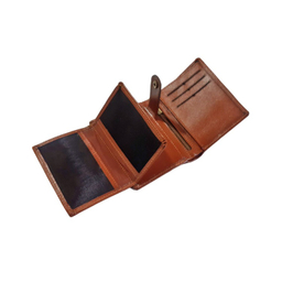 کیف پول نیم کتی چرم طبیعی کد 508