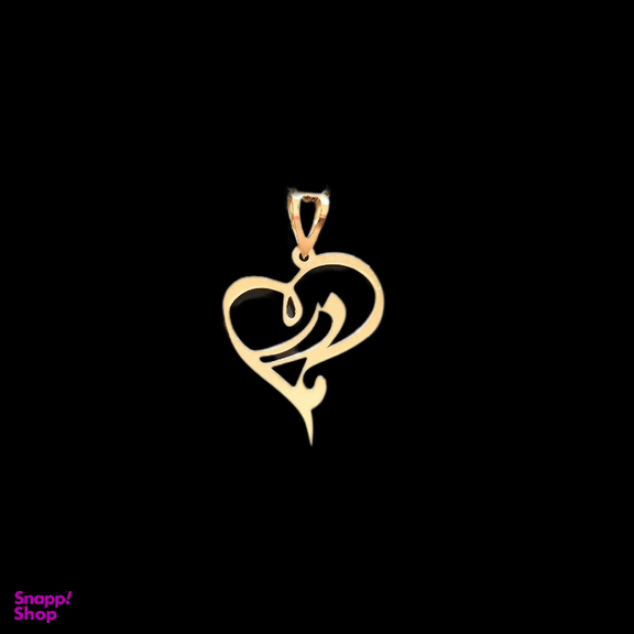 پلاک گردنبند زنانه طلا 18 عیار گوزن طرح مادر کد JFH48