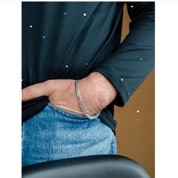 دستبند نقره زنانه گیرا مدل کارتیه دوبل G0592