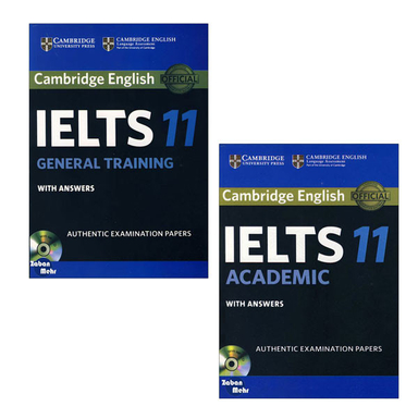 کتاب Cambridge IELTS 11 Academic_General اثر جمعی از نویسندگان انتشارات زبان مهر مجموعه 2 جلدی
