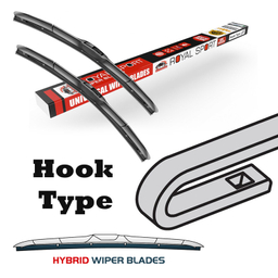 تیغه برف پاک‌کن رویال اسپرت مدل HYBRID PLUS مناسب برای پژو 207 بسته 2 عددی