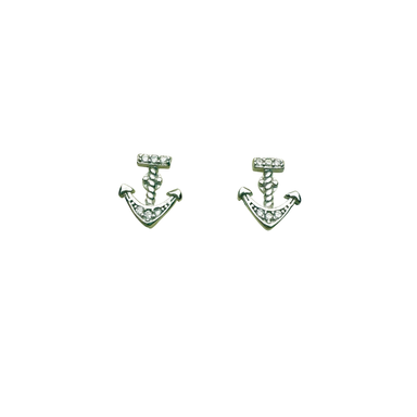 گوشواره نقره 925 عیار زنانه طرح لنگز کشتی کد 48006 EAR