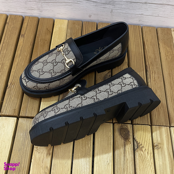 کفش کالج زنانه کد G22 رنگ کرم