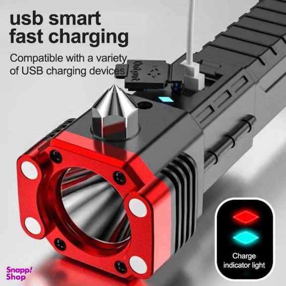 چراغ قوه LED شارژی چندکاره کد DST117
