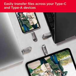 فلش مموری سن دیسک مدل Ultra Dual Drive Luxe ظرفیت 128 گیگابایت