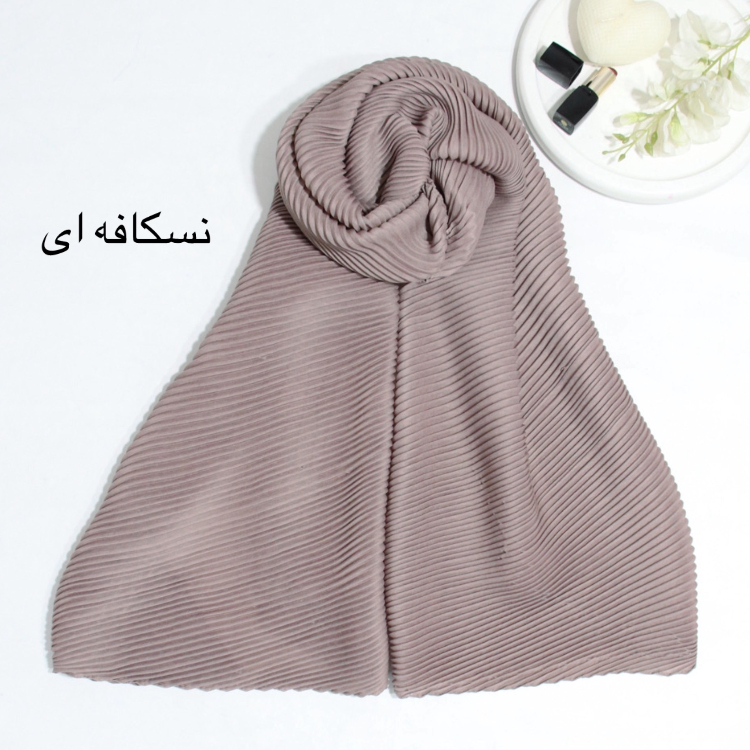 شال ساده پلیسه طرح آرمیتا کد ana9503