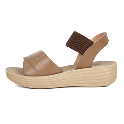 صندل زنانه شیما مدل رزا رنگ نسکافه ای