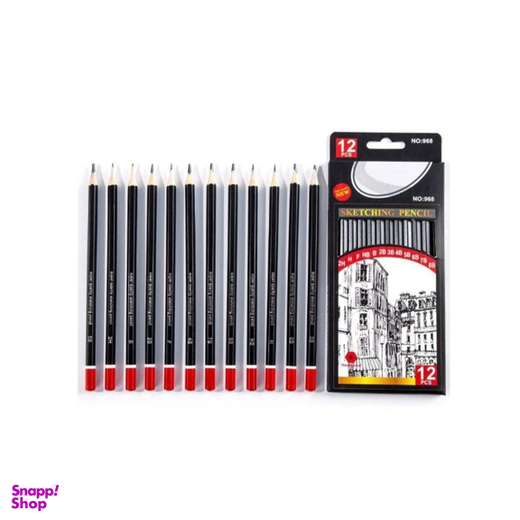 مداد طراحی وینیدز کد 968 مجموعه 12 عددی