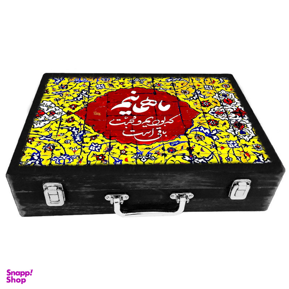 جعبه هدیه مدل چمدان طرح کاشی کد WSL577