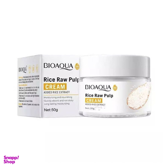 کرم آبرسان صورت بایوآکوا مدل برنج وزن 50 گرم