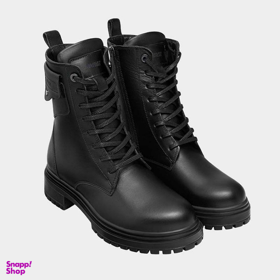 نیم بوت زنانه نوین چرم کد WS3439 2253 رنگ مشکی