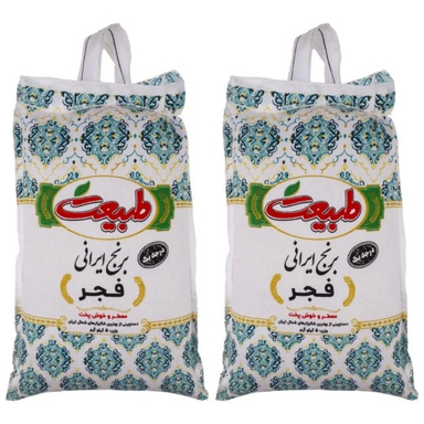 برنج ایرانی فجر طبیعت وزن 5 کیلوگرم بسته 2 عددی