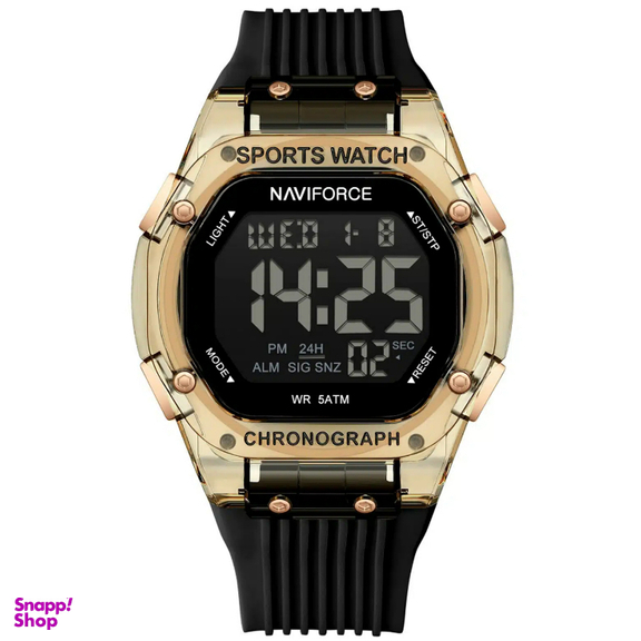 ساعت دیجیتال نیوی فورس مدل Naviforce Nf7113 رنگ طلایی مشکی