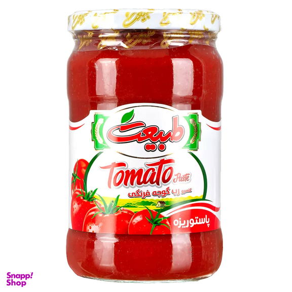 رب گوجه فرنگی طبیعت مدل شیشه ای 700 گرم