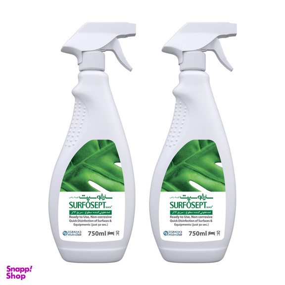 ضدعفونی کننده سطوح شرکت رضاراد مدل +Surfosept Quick حجم 750 میلی لیتر بسته 2 عددی