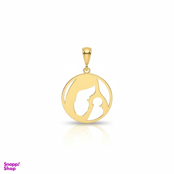 آویز گردنبند طلا 18 عیار زنانه مدل مادر و فرزند کد 1184