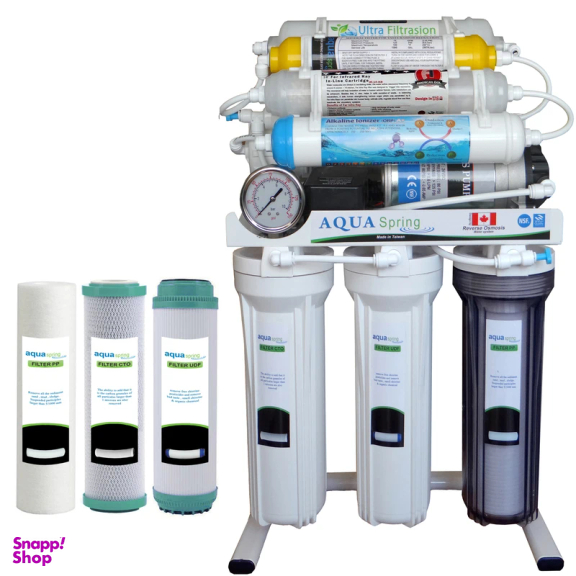 دستگاه تصفیه کننده آب آکوآ اسپرینگ مدل RO NF2900 به همراه فیلتر مجموعه 3 عددی