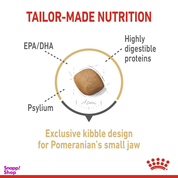 غذای خشک سگ رویال کنین مدل پامرانین وزن 1.5 کیلوگرم