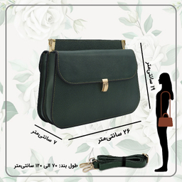 کیف دوشی زنانه مدل چرم طبیعی فلوتر کد fateh 116/1