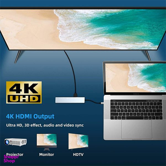 هاب 8 پورت USB-C مدل BYL-2017L