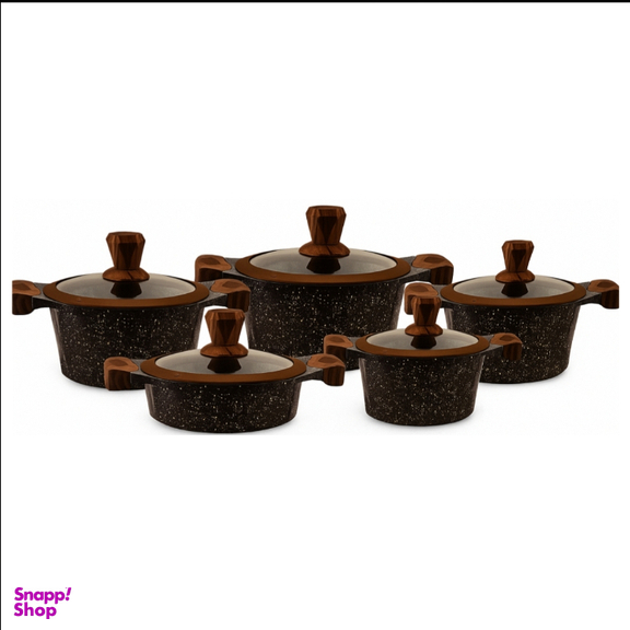 سرویس قابلمه 10 پارچه بلک کوکر کد RAGA 1022 GERD