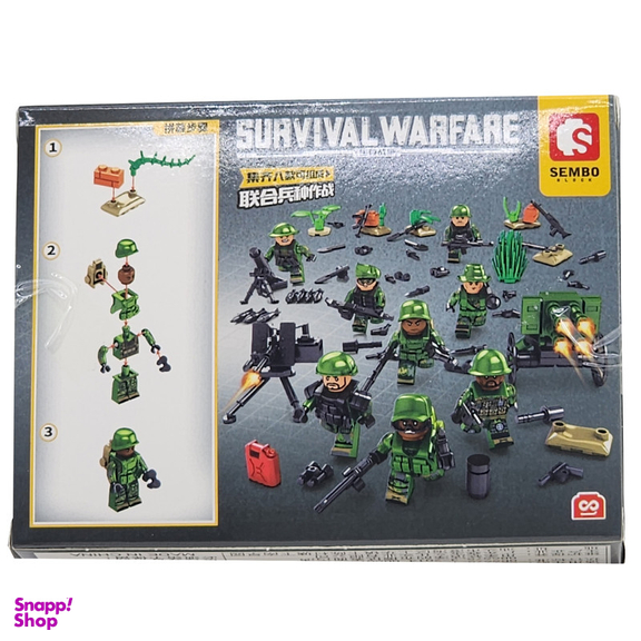 ساختنی سیمبوبلاک مدل سرباز جنگلی کد 2922