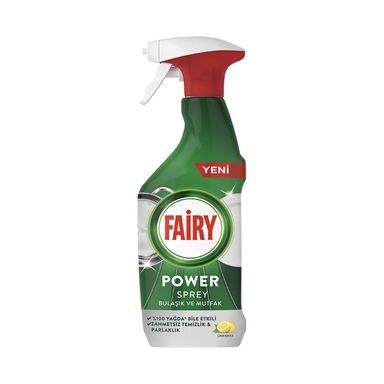 اسپری پاک کننده ظروف و سطوح آشپزخانه 3×1 فیری Fairy با رایحه لیمو حجم 500 میلی لیتر