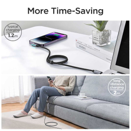 کابل شارژ 90 درجه USB-A به Type-C جوی روم مدل S-AC027A17 طول 1.2 متر