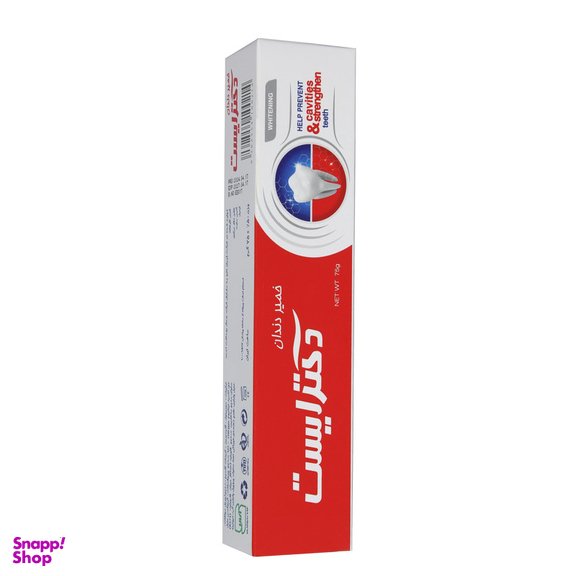 خمیر دندان دکتر ایست مدل cavities and strengthen وزن 75 گرم