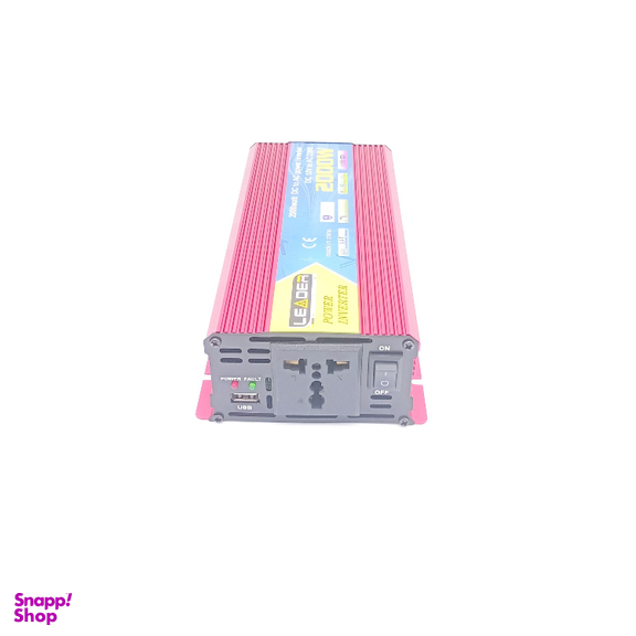 مبدل برق خودرو لیدر 12 ولت به 220 شبه سینوسی مدل 2000 وات