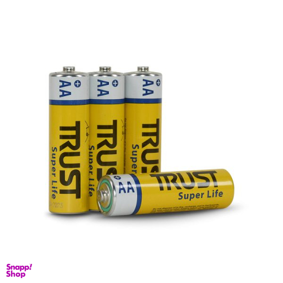 باتری قلمی تراست مدل Super Life AA بسته 4 عددی