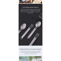 ست قاشق و چنگال تیتانیوم نکس تول مدل Titanium Tableware Set