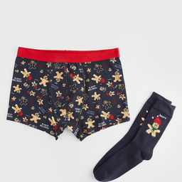 شورت پادار مردانه ال سی وایکیکی مدل W3GM32Z8 به همراه جوراب