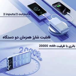 پاوربانک ریمکس مدل RPP-26 ظرفیت 20000 میلی آمپر ساعت
