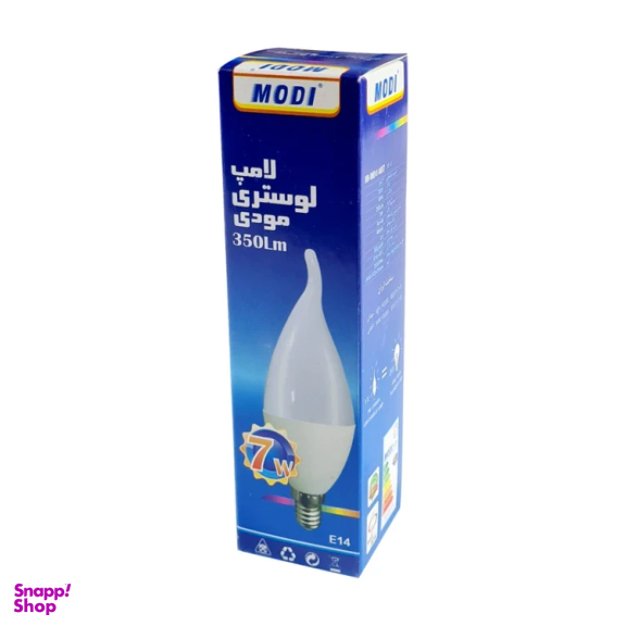 لامپ ال ای دی 7 وات مودی مدل اشکی کد IR-MD1407 پایه E14