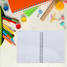 دفتر مشق 60 برگ طرح قهوه و کروسان کد 388