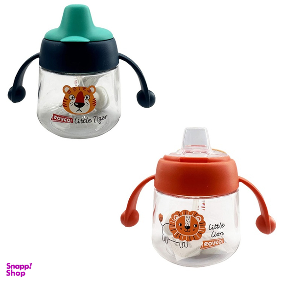 لیوان طلقی رووکو طرح عروسکی گنجایش 180 میلی لیتر