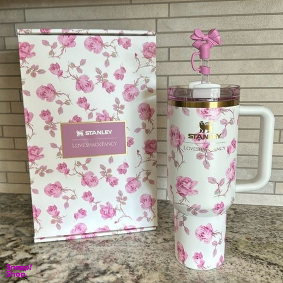 تراول ماگ استنلی مدل tumbler سفید جعبه کادویی ظرفیت 1180 میلی لیتر