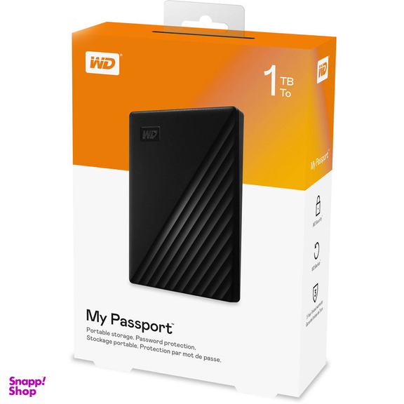 هارد اکسترنال وسترن دیجیتال سری My Passport مدل WDBYvg0010BBK-WESN ظرفیت 1 ترابایت