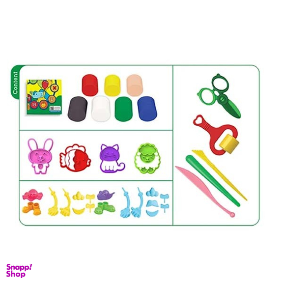 خمیر بازی 7 رنگ فونزل مدل فیگور خنده