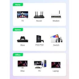 کابل شبکه CAT7 یوگرین مدل NW150 کد 80421 طول 1 متر