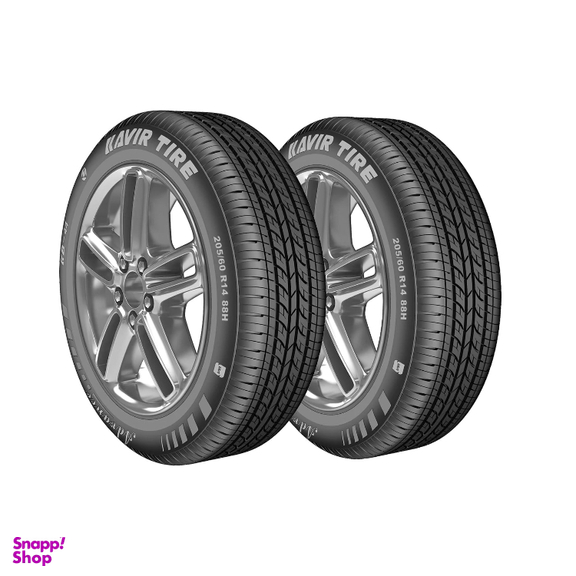 لاستیک خودرو کویر تایر مدل KB44 سایز 205/60/14 دو حلقه